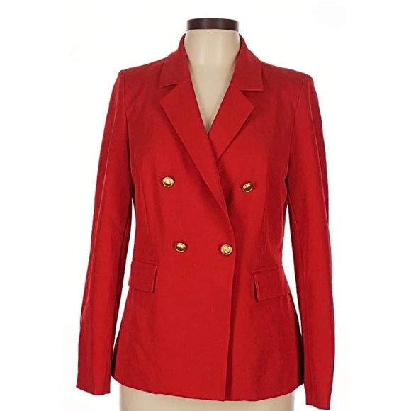 *NEW* Nanette Lepore Red Riding Hood Jacket / Blazer, Pearl Buttons, Size 8, NWT - Picture 8 of 8